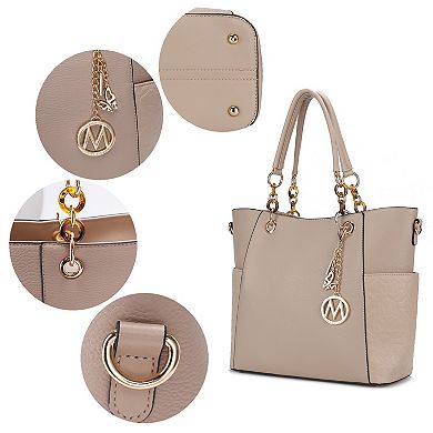 MKF Collection 2-Piece Merlina Embossed Tote Bag & Wallet