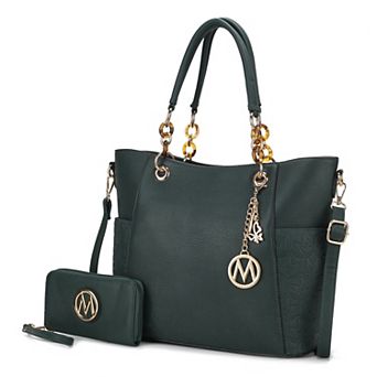MKF Collection 2 pc Merlina Embossed Tote Bag & Wallet