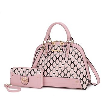 MKF Collection 2 pc Frida Faux Leather Satchel Bag & Wallet
