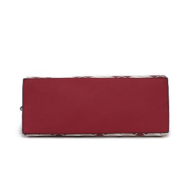 MKF Collection Vivian Plaid Satchel Bag