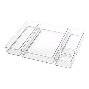 Madesmart 4 pc Clear Drawer Organizer Set