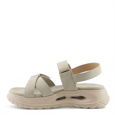 Flexus by Spring Step Women's Wedge Sandals With Strap Detail