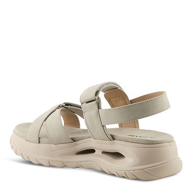 Flexus by Spring Step Women's Wedge Sandals With Strap Detail