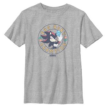 Boys 6-20 Sonic The Hedgehog Shadow Egg Hunt Champion Graphic Tee