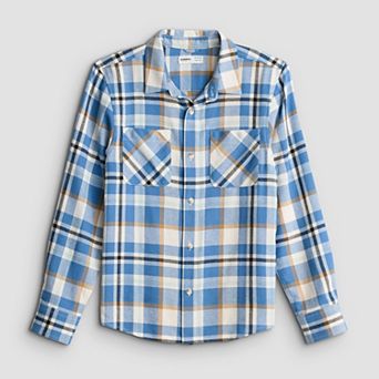 Boys 8-20 Sonoma Goods For Life® Supersoft Flannel Long-Sleeve Shirt in Regular and Husky