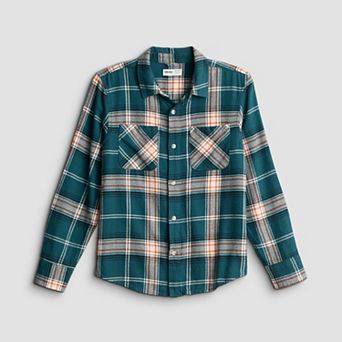 Boys 8-20 Sonoma Goods For Life® Supersoft Flannel Long-Sleeve Shirt in Regular and Husky
