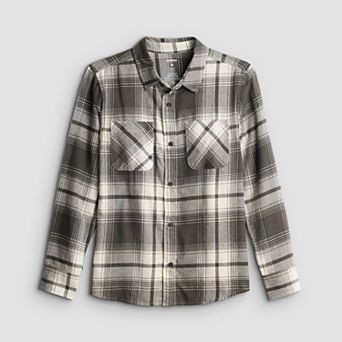 Boys 8-20 Sonoma Goods For Life® Adaptive Supersoft Flannel Shirt