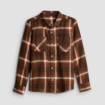 Boys 8-20 Sonoma Goods For Life® Adaptive Supersoft Flannel Shirt
