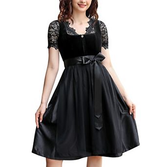 Women's Dirndl Beer Dress 3 pc Costumes for Bavarian Oktoberfest Carnival Festival