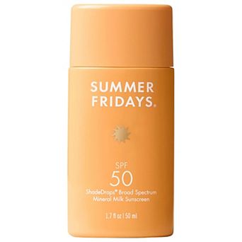 Summer Fridays ShadeDrops Broad Spectrum SPF 50 Daily Mineral Milk Sunscreen