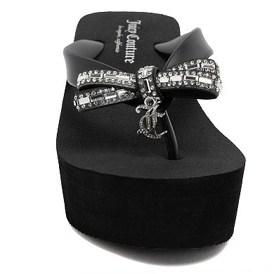 Juicy by Juicy Couture Boujee Women's Open Toe Platform Wedge Sandals