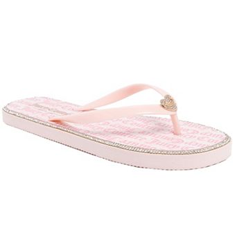 Juicy by Juicy Couture Women's Flat Sandals With Rhinestone Detail