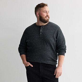 Big & Tall Sonoma Goods For Life® Long Sleeve Waffle Henley