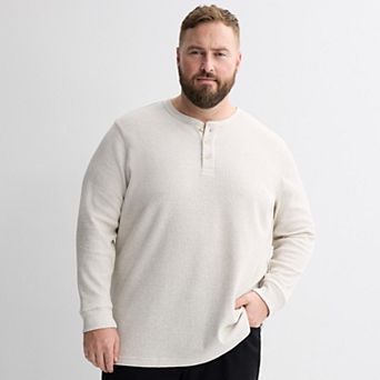 Big & Tall Sonoma Goods For Life® Long Sleeve Waffle Henley