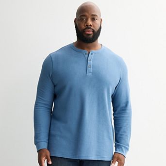 Big & Tall Sonoma Goods For Life® Long Sleeve Waffle Henley