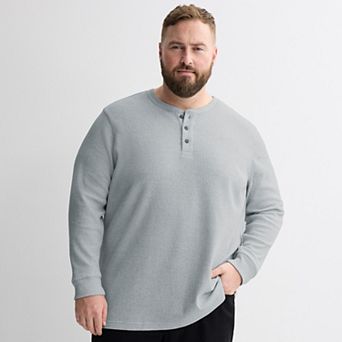 Big & Tall Sonoma Goods For Life® Long Sleeve Waffle Henley