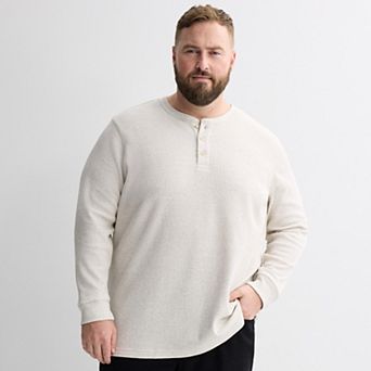 Big & Tall Sonoma Goods For Life® Long Sleeve Waffle Henley