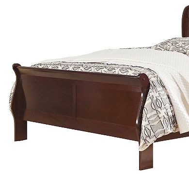 Deyr Sleigh Bed, Louis Philippe Moulding