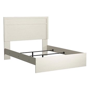 Isnk Bed w Plank Headboard