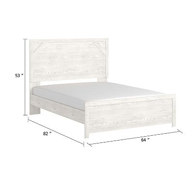 Hara Panel Bed with Cross-Brace Accents