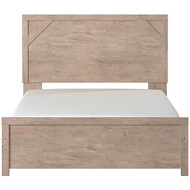 Hara Panel Bed with Cross-Brace Accents
