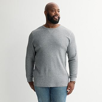 Big & Tall Sonoma Goods For Life® Essential Crew Neck Waffle Tee
