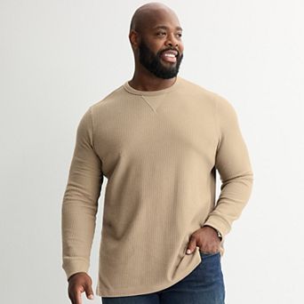 Big & Tall Sonoma Goods For Life® Essential Waffle Long Sleeve Tee