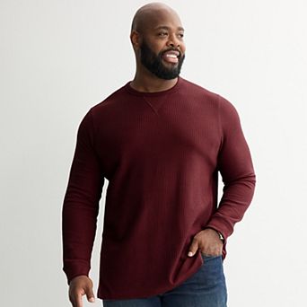 Big & Tall Sonoma Goods For Life® Essential Waffle Long Sleeve Tee