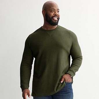 Big & Tall Sonoma Goods For Life® Essential Waffle Long Sleeve Tee