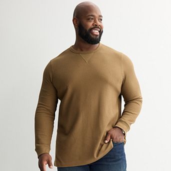 Big & Tall Sonoma Goods For Life® Essential Waffle Long Sleeve Tee