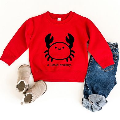 A Little Crabby Typewriter - Toddler Graphic Sweatshirt