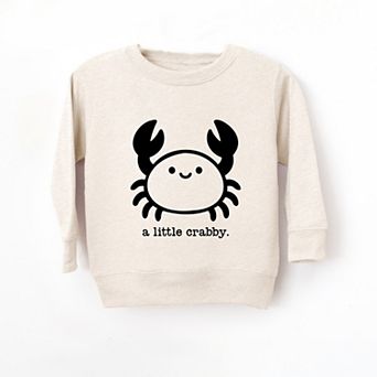A Little Crabby Typewriter - Toddler Graphic Sweatshirt