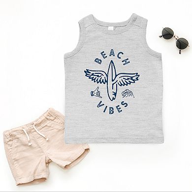 Beach Vibes Surfboard Wings - Toddler Graphic Tank