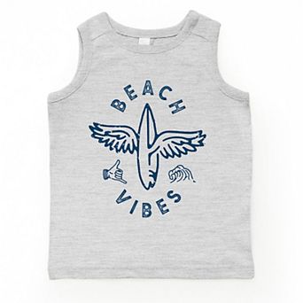 Beach Vibes Surfboard Wings - Toddler Graphic Tank
