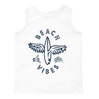Beach Vibes Surfboard Wings - Toddler Graphic Tank