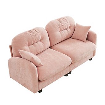 Merax Loveseat Cloud Sectional Couches Chenille Fabric