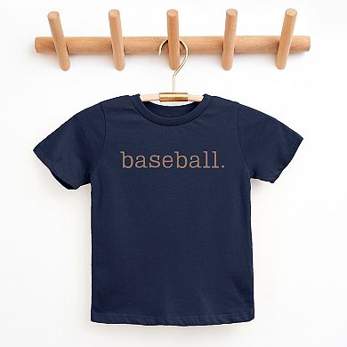 Baseball Typewriter - Youth Short Sleeve Graphic T-Shirt