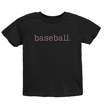 Baseball Typewriter - Youth Short Sleeve Graphic T-Shirt