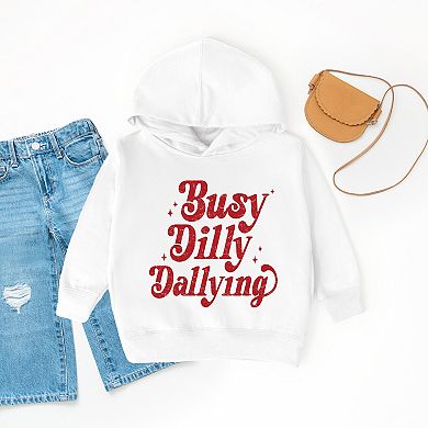 Busy Dilly Dallying Stars Distressed - Toddler Hoodie