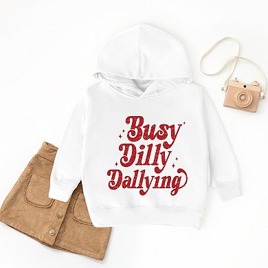 Busy Dilly Dallying Stars Distressed - Toddler Hoodie