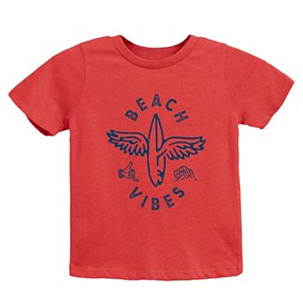 Beach Vibes Surfboard Wings - Youth Short Sleeve Graphic T-Shirt