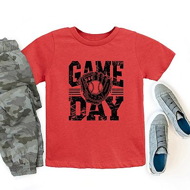 Baseball Game Day Glove - Youth Short Sleeve Graphic T-Shirt