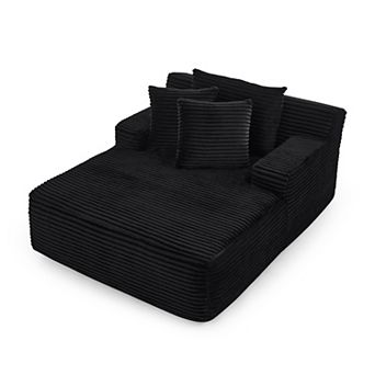 Merax High Density Foam Single Lazy Sofa Lounge Chair Compressed NoAssembly Armless Floor Chair