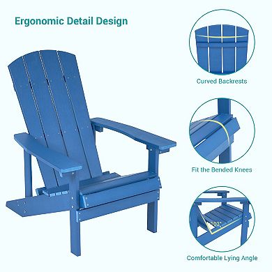 Adirondack Chairs Patio Chairs with Big Armrests for Patio, Lawn and Backyard
