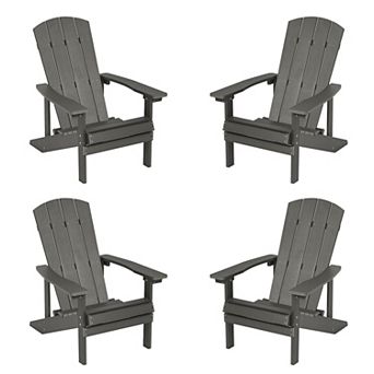 Adirondack Chairs Patio Chairs with Big Armrests for Patio, Lawn and Backyard