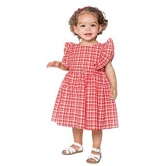 Baby Girl's Red Plaid Sundress