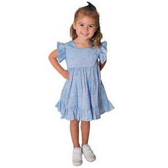 Blue stripe Confetti Cotton Dress
