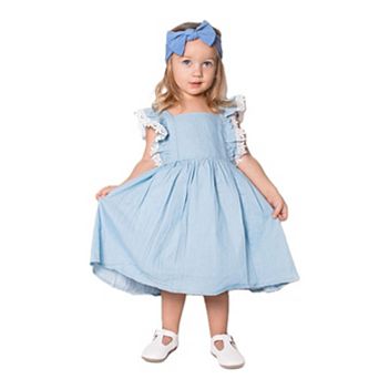 Baby Girl's Blue Chambray Dress