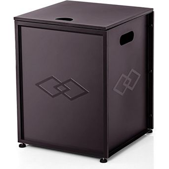 Propane Tank Cover Table, Outdoor Gas Cylinder Hideaway Storage Box with Side Handles