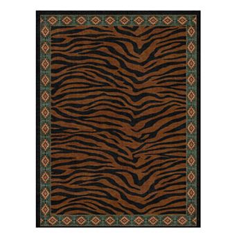 Modern Leopard & Zebra Print Washable Rug Soft, Non-Slip for Home & Office